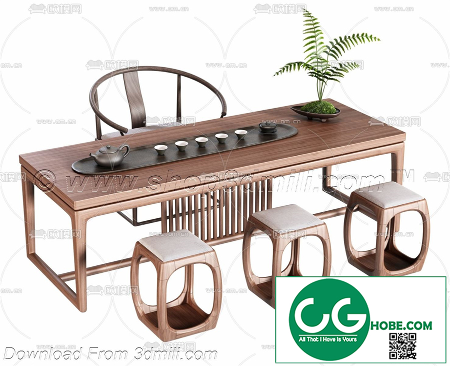 Tea Room 86 3D Model